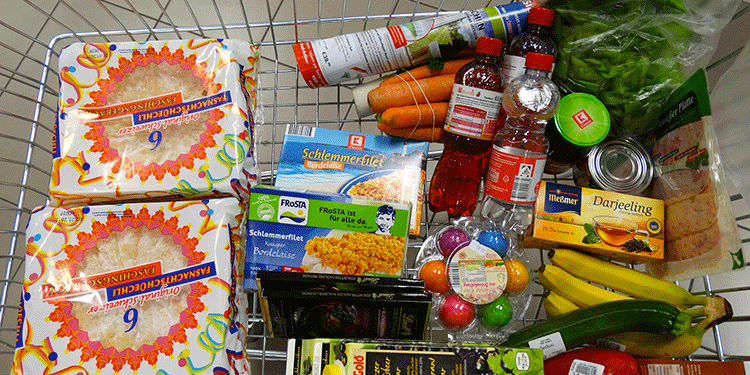 Cesta de la compra en vivienda