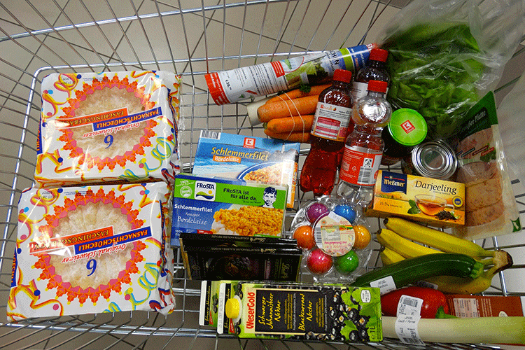 Cesta de la compra en vivienda