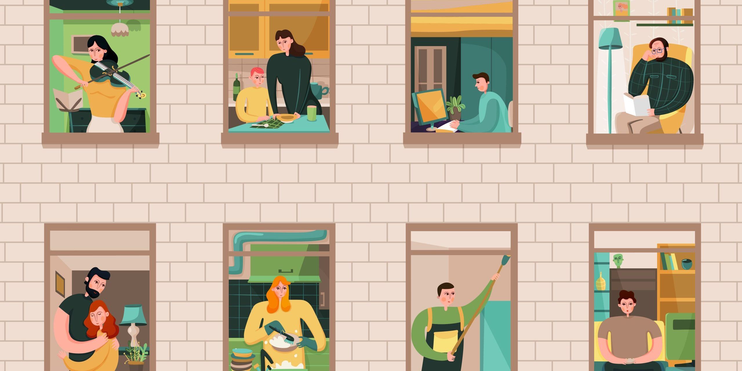 Neighbors Windows Set Usufructuarios y la comunidad de propietarios